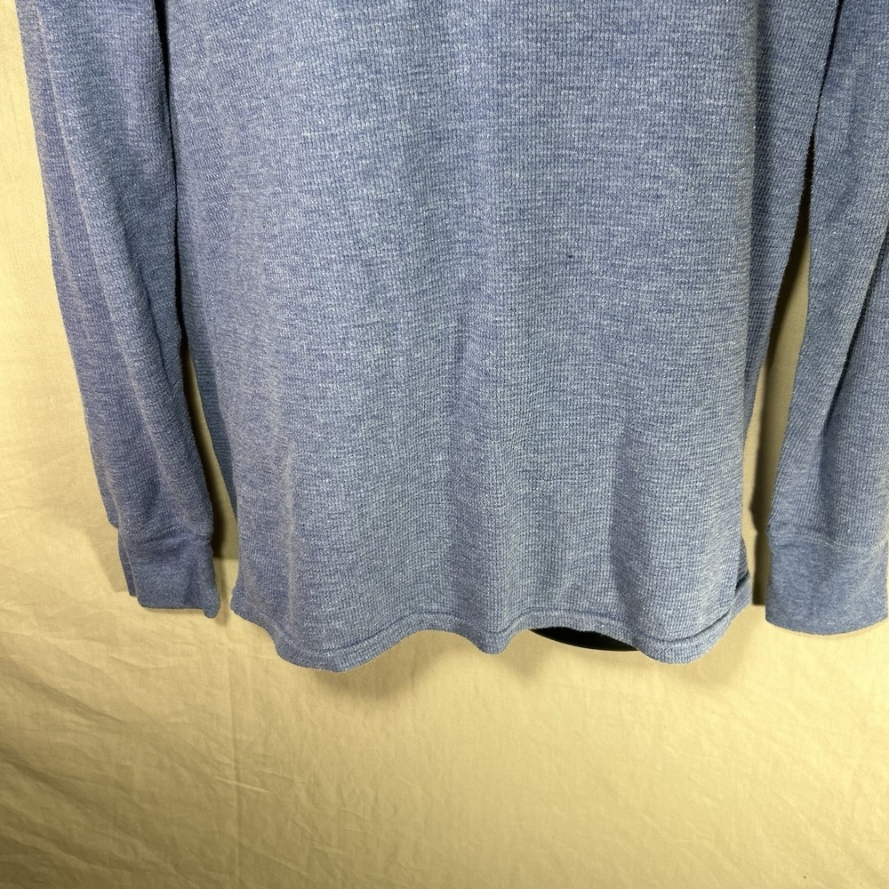 Polo Ralph Lauren Waffle Knit Thermal Shirt Men's Sz L Blue Cotton Pony Logo - Picture 4 of 12
